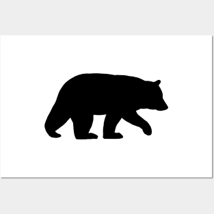 Black Bear Silhouette Posters and Art